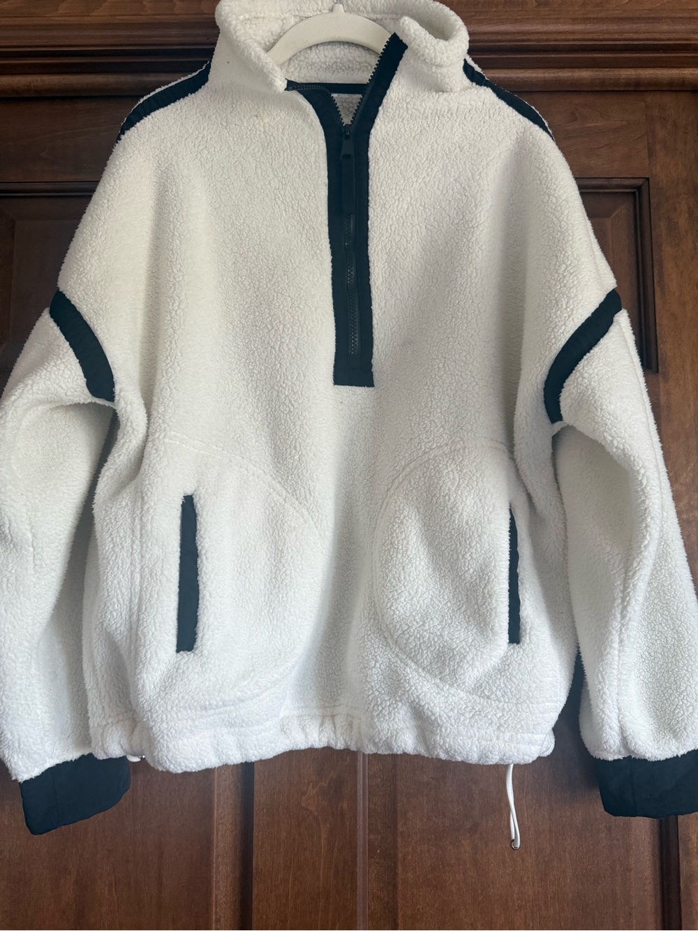 Sherpa half zip up Jacket -Small
